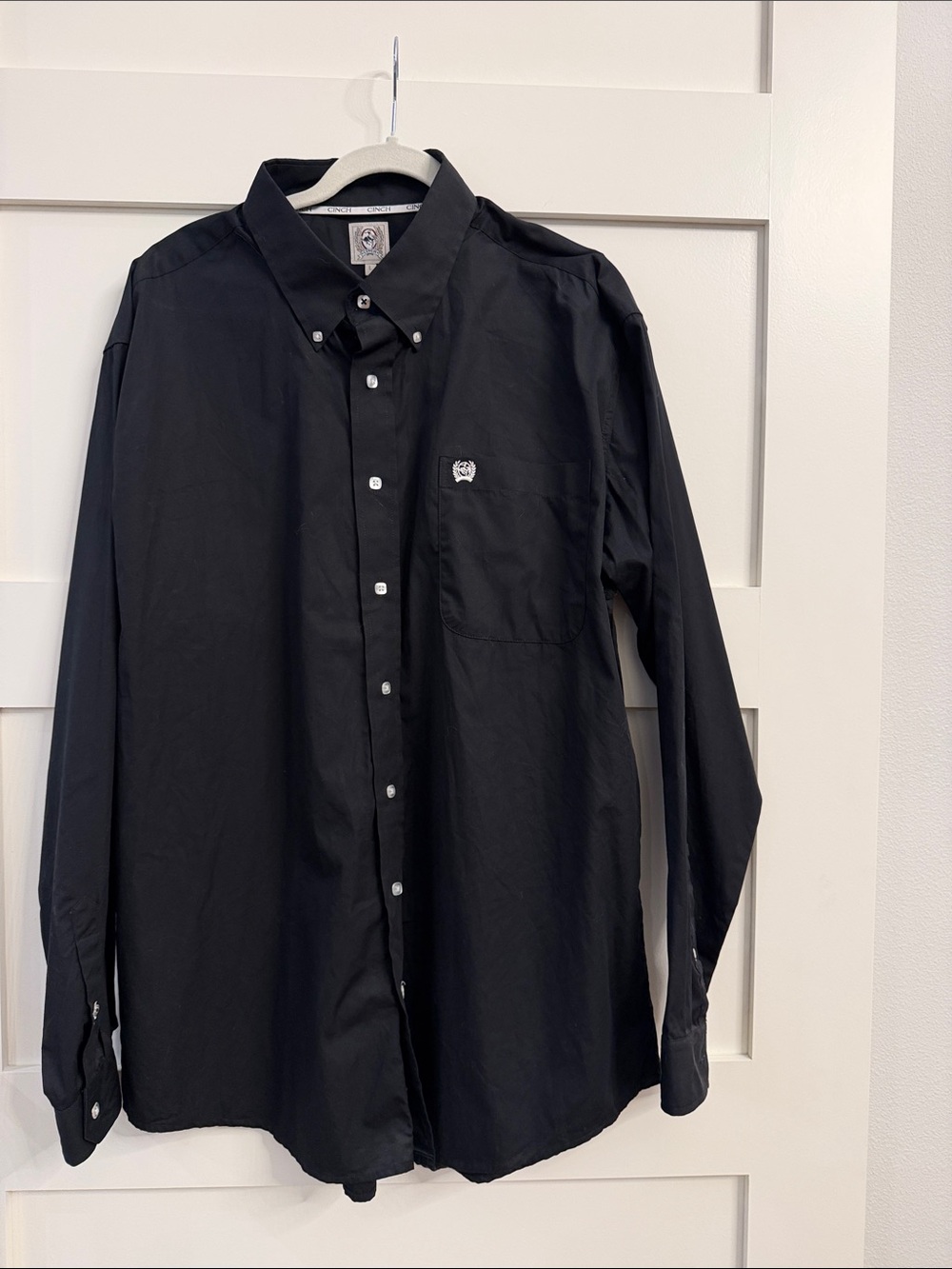 Cinch Black Button-Down Long Sleeve Shirt